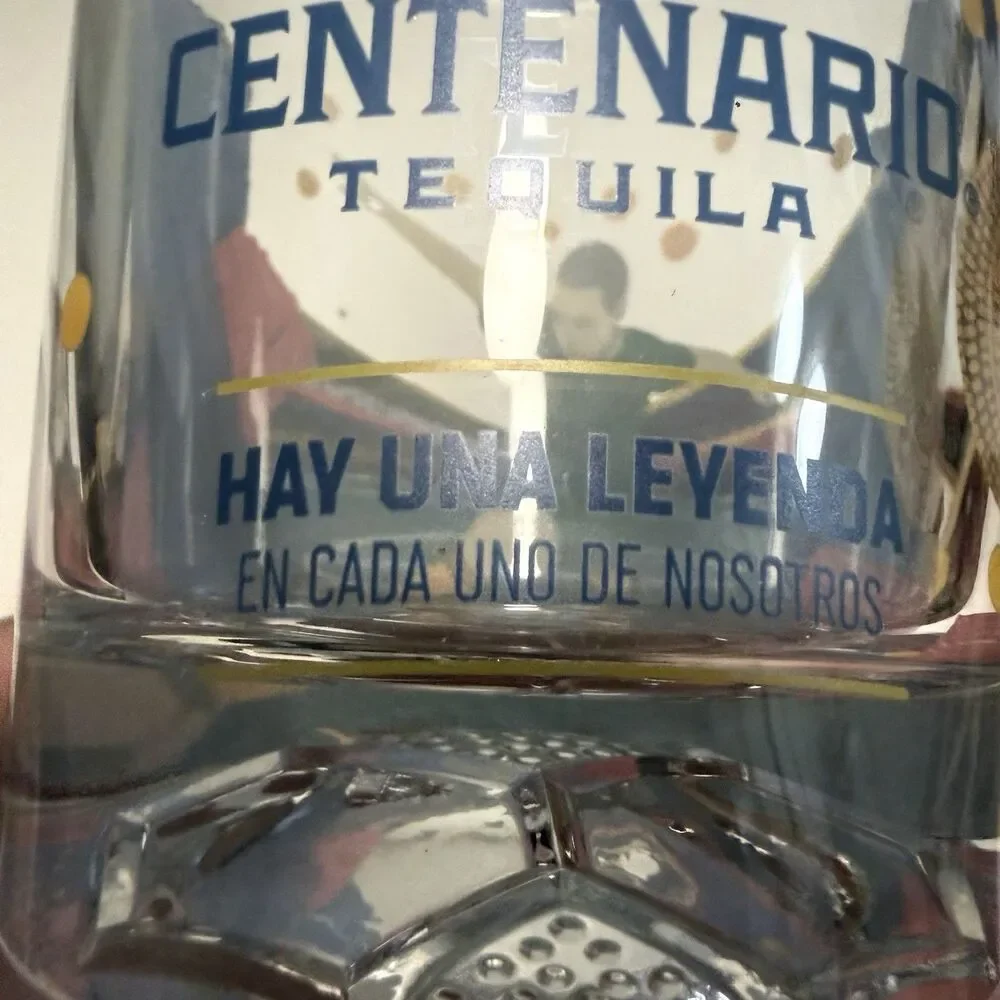 Set Of 2 Gran Centenario Tequila Collectible Glasses Futball Soccer Mexico